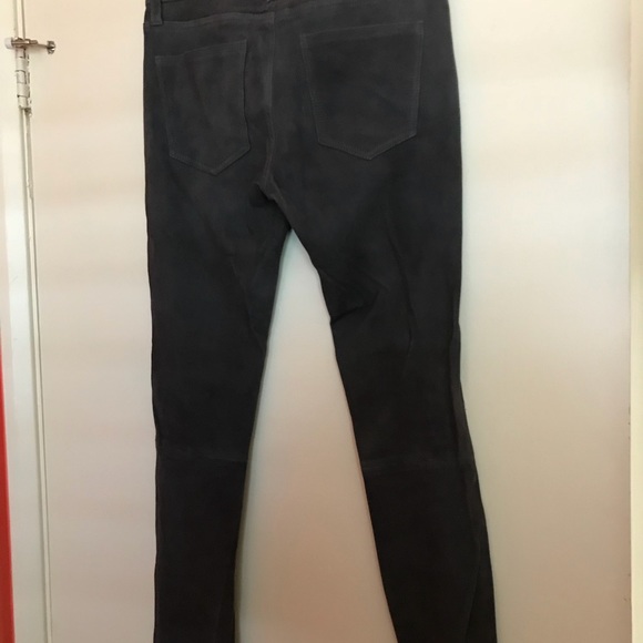 Rare real suede leather Current/Elliot jeans NEW - Picture 4 of 8